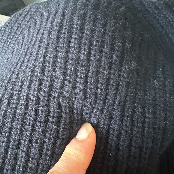 Vince Weekend Cardigan Button Up Wool and Cashmere Navy Sweater Size Large New - Picture 9 of 9